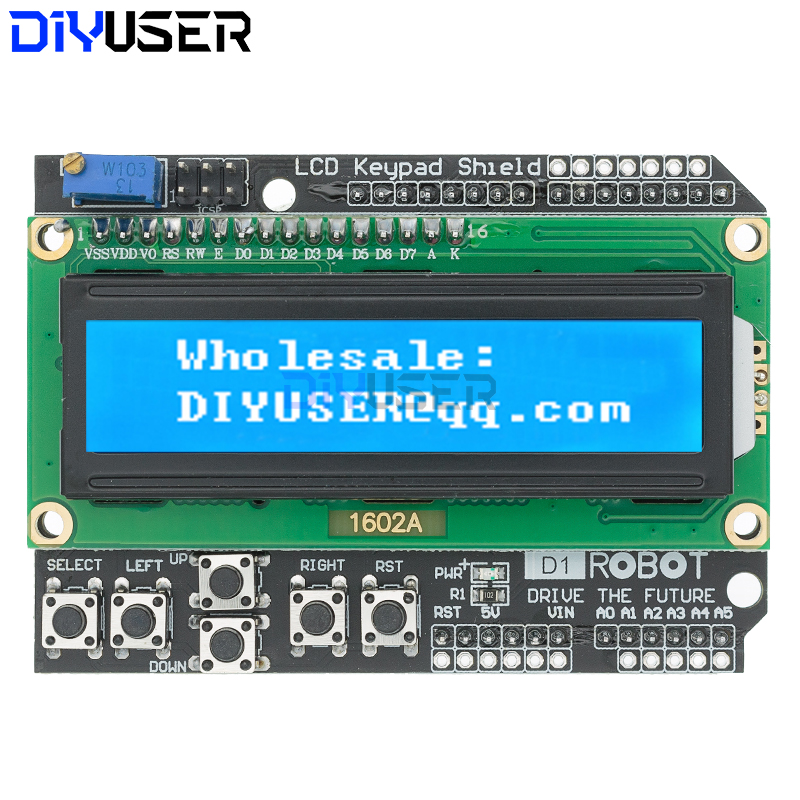 Lcd 1602 - DIYUSER 1602 LCD Keypad Shield Modulo