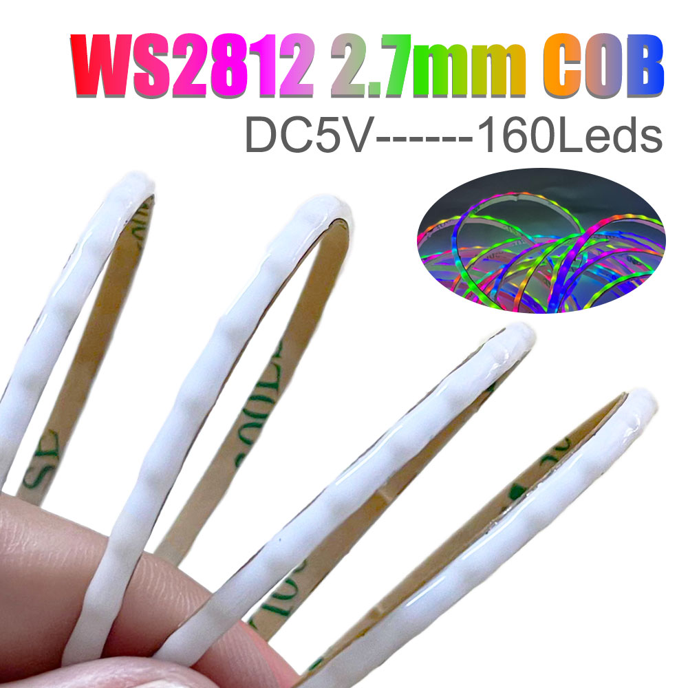 Ws2812B Strip 5V - Striscia LED COB DC5V 2.7mm ultra