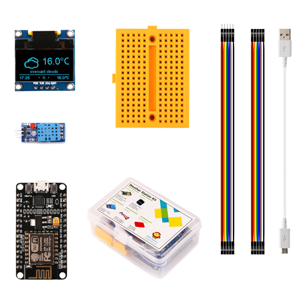 Oled Display 0.96 - ESP8266 stazione meteorologica Kit fai-da-te con