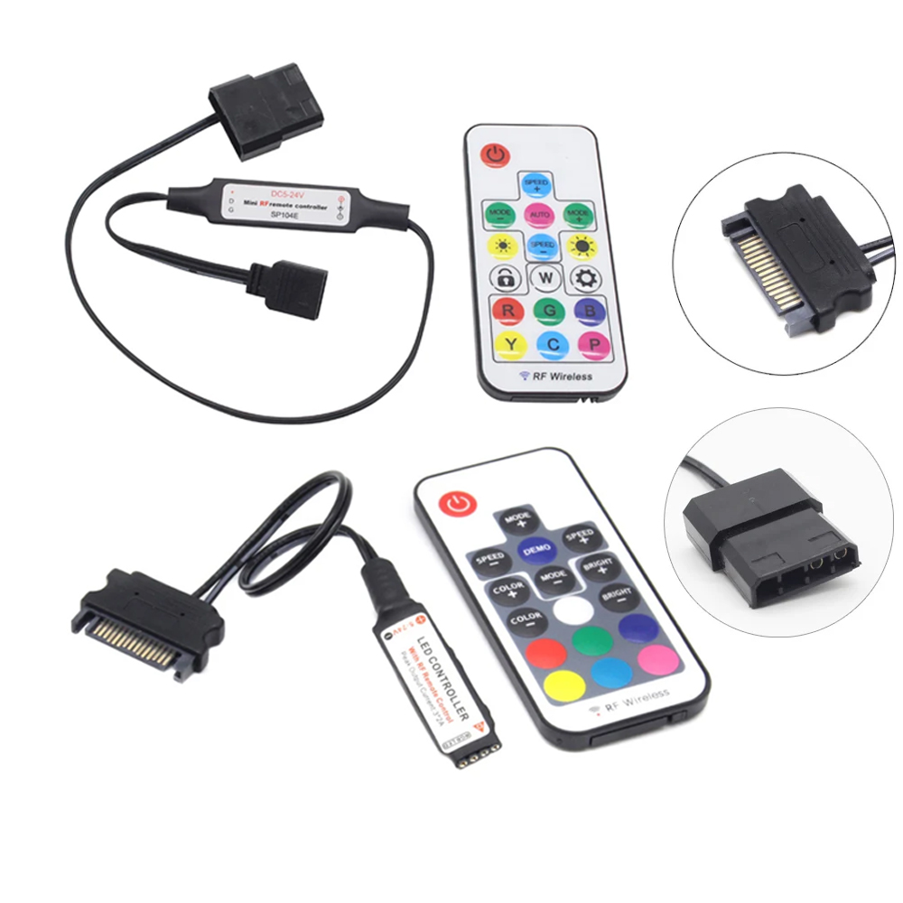 Ws2812B Strip 5V - Controller SATA Molex RGB 5V 3Pin