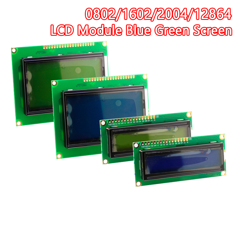 Lcd 1602 - Modulo LCD schermo verde blu per