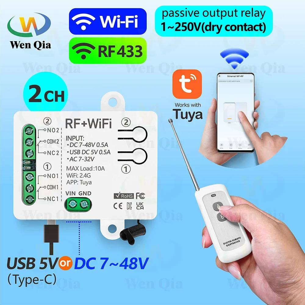 Ir Remote Module - Interruttore della luce intelligente 2CH Tuya,