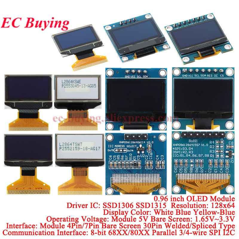 Ssd1306 - Modulo Display OLED da 0,96 Pollici