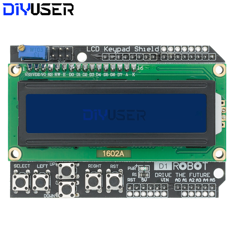DIYUSER 1602 LCD Keypad Shield - Lcd 1602 recensione e prezzo