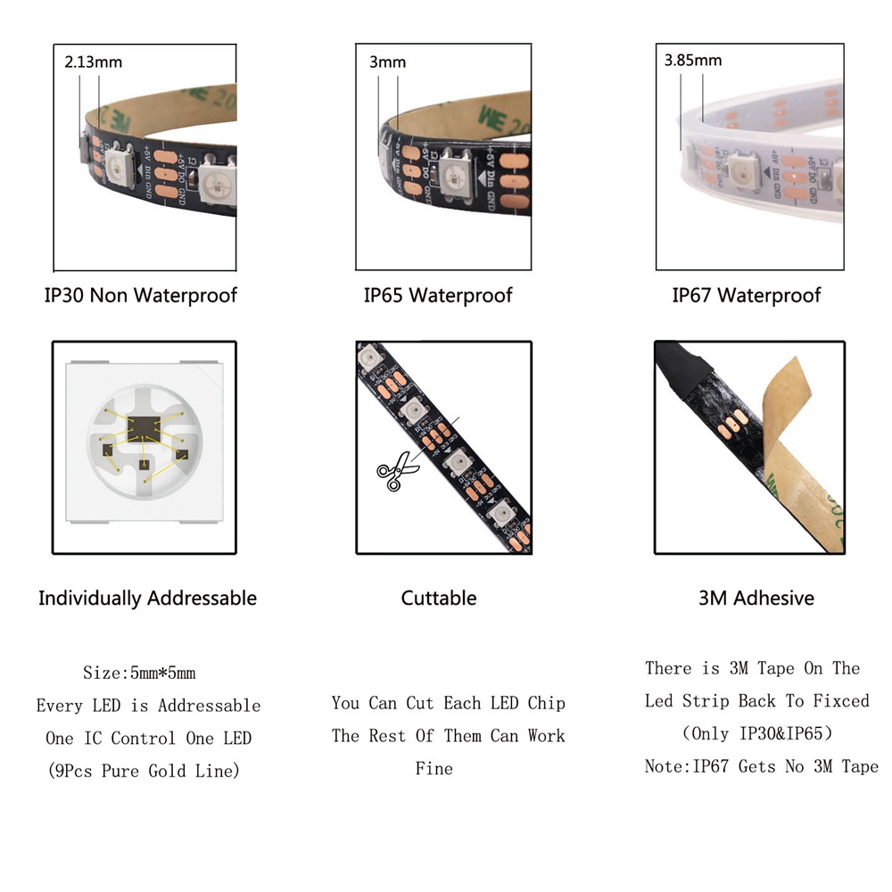 Striscia LED WS2811 WS2812B WS - Ws2812B Strip 5V recensione e prezzo