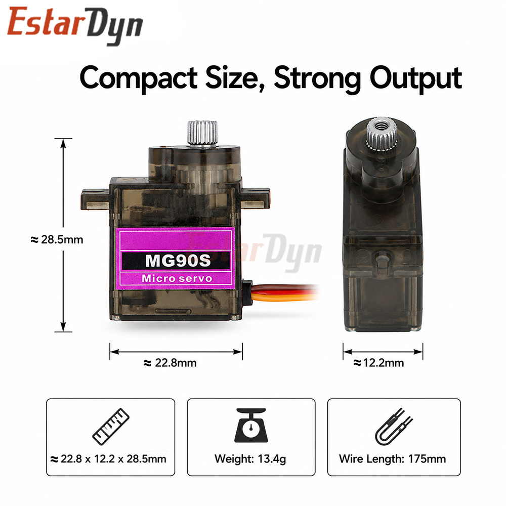 Servo Digitale Estardyn MG90S  - Servo Sg90 recensione e prezzo