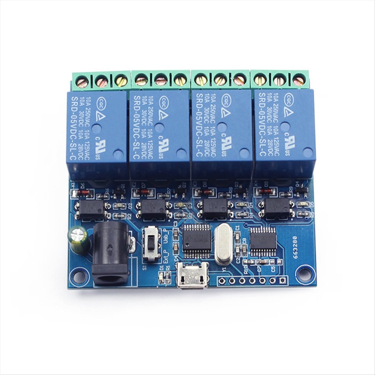 Modulo Relè USB a 4 Canali AT4 - Relay Module 4 Channel recensione e prezzo