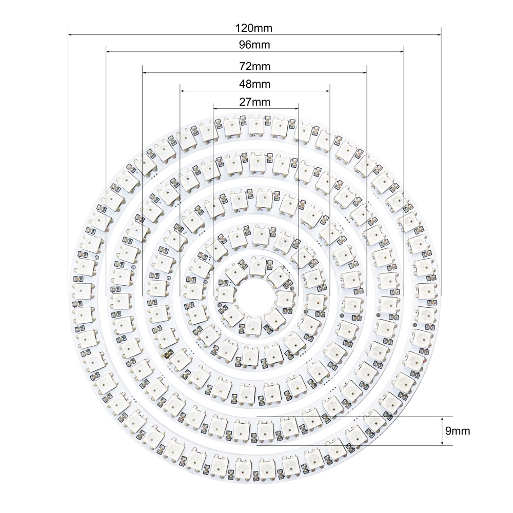 Anello LED WS2812b Indirizzabi - Ws2812B Strip 5V recensione e prezzo