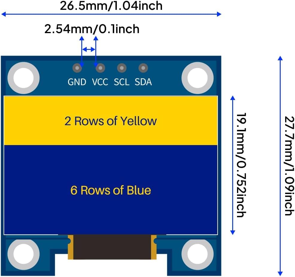 Modulo display OLED da 0,96 po - Ssd1306 recensione e prezzo