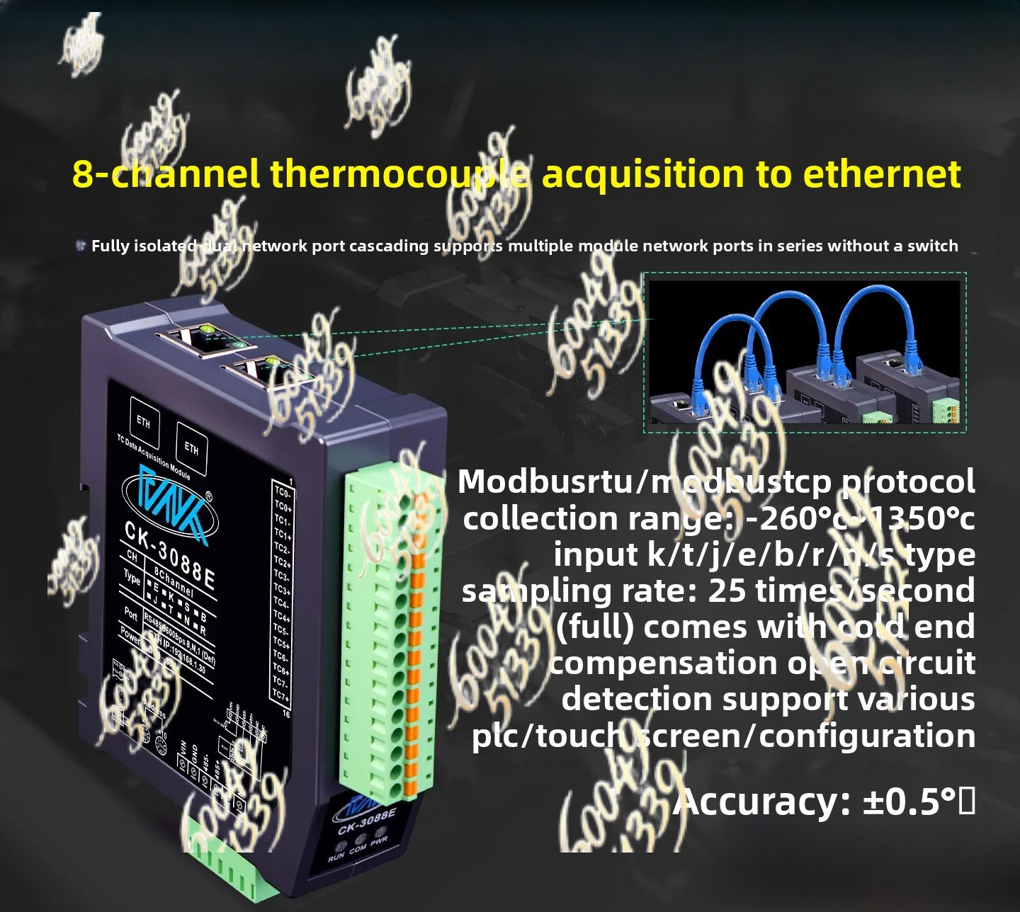 Modulo di temperatura a 8 cana - Thermocouple Module K Type recensione e prezzo