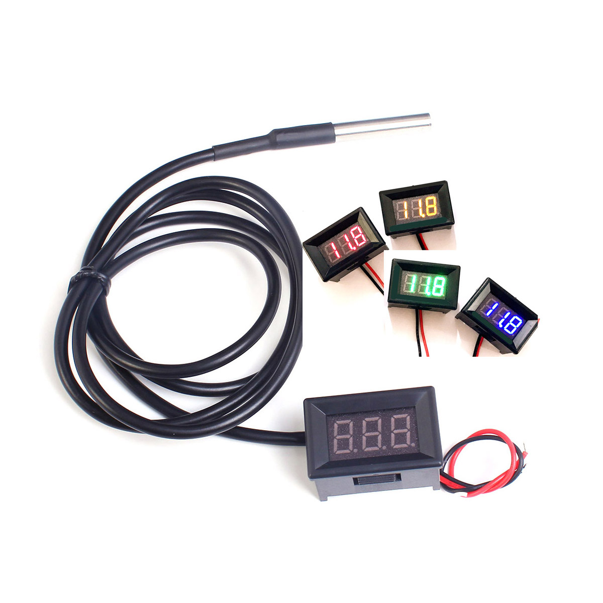 Termometro digitale LED DC 12V - Ds18B20 recensione e prezzo