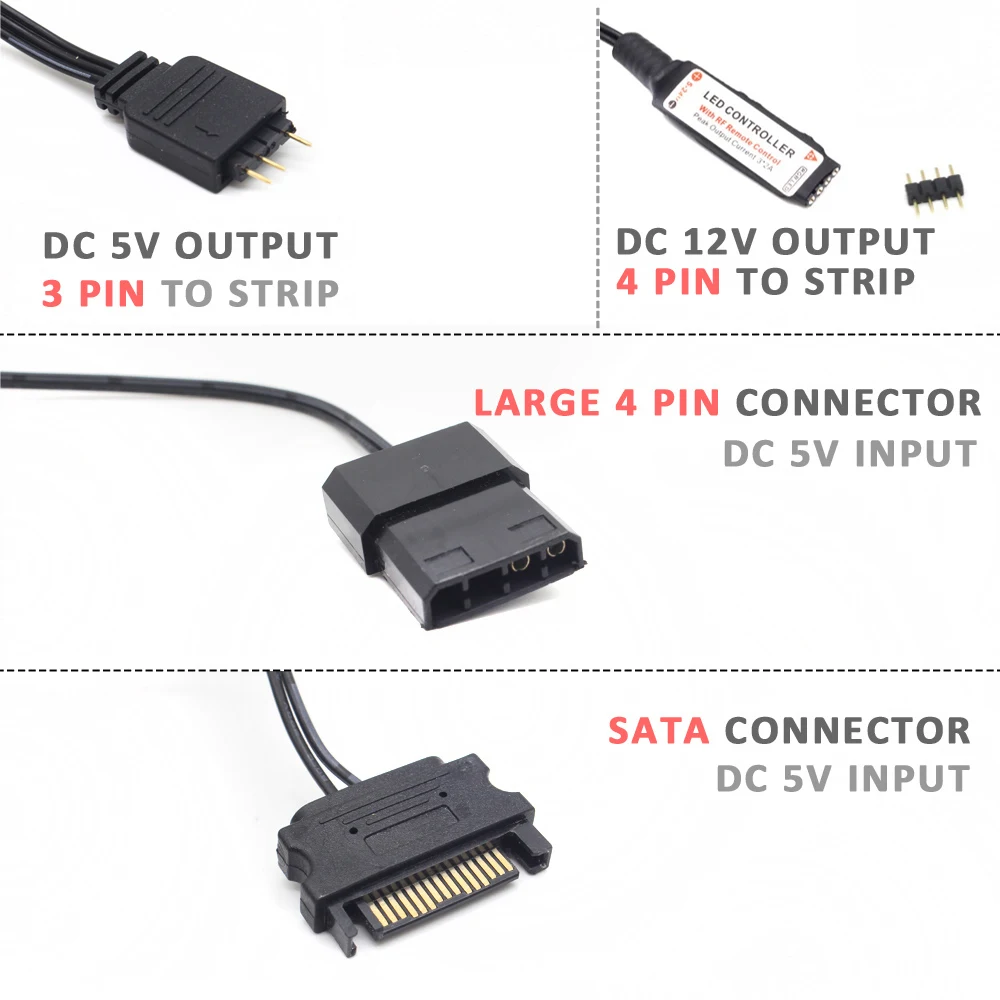 Controller SATA Molex RGB 5V 3 - Ws2812B Strip 5V recensione e prezzo