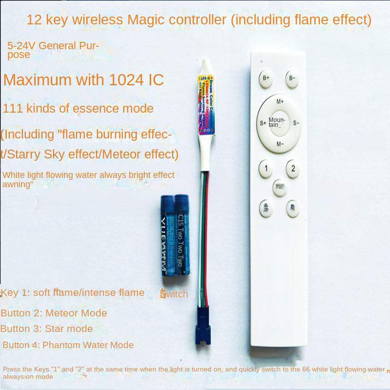 Regolatore di fiamma fantasy a - Ws2812B Strip 5V recensione e prezzo
