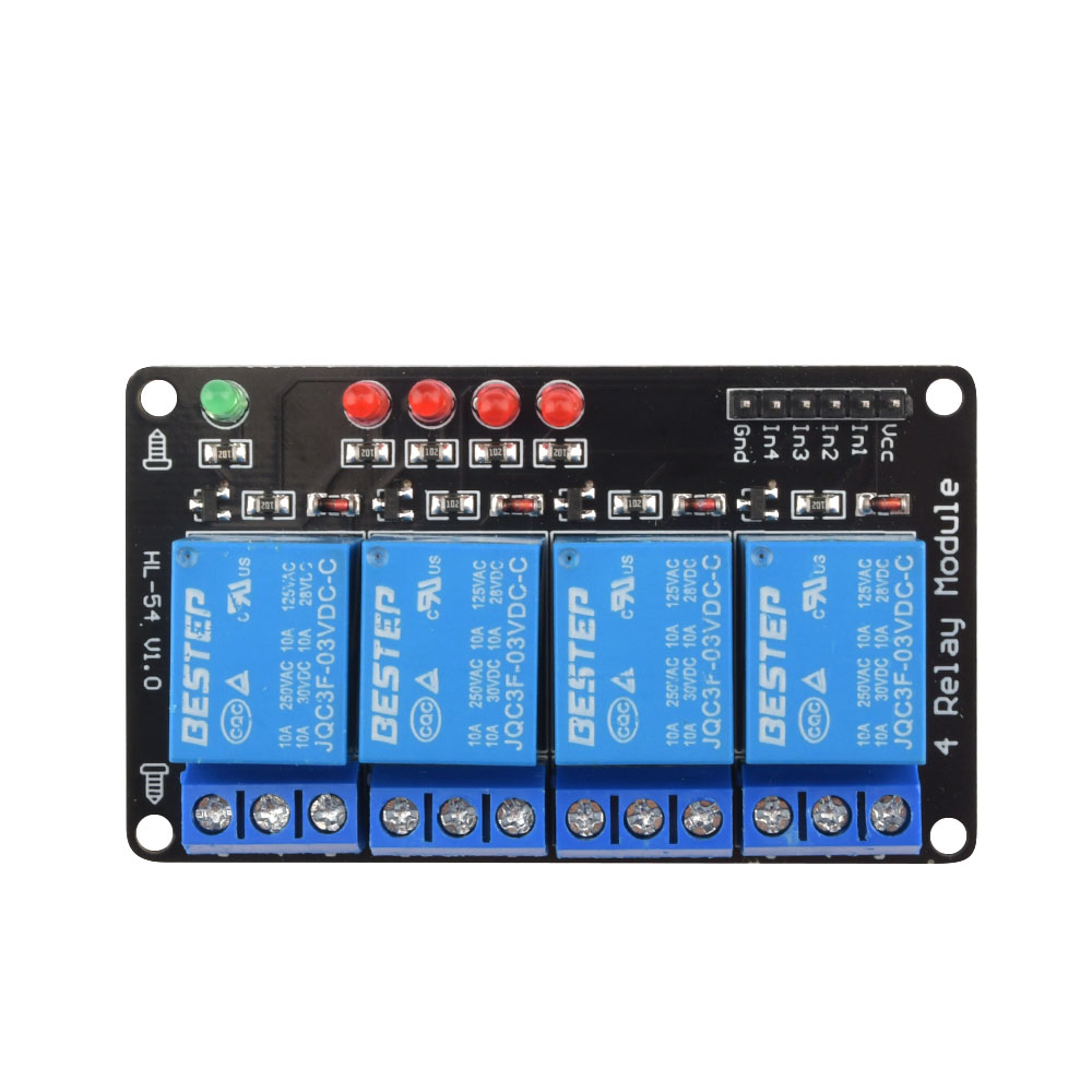 Modulo relè luminoso attivato  - Relay Module 4 Channel recensione e prezzo